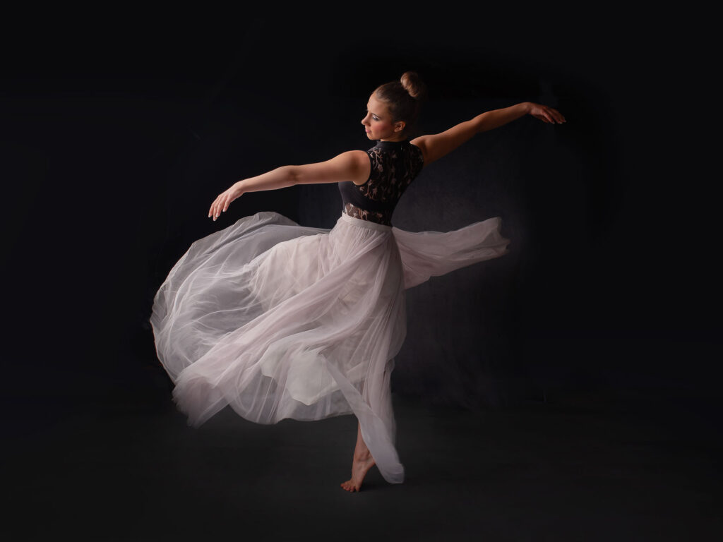 a graceful senior dancer